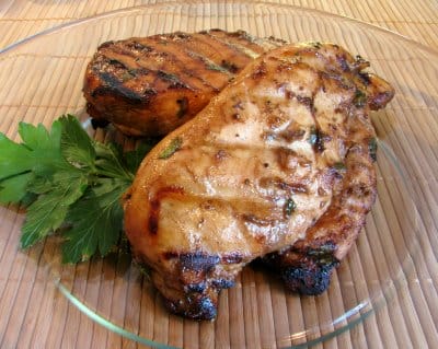 Balsamic, Dijon and Garlic Grilled Chicken Breasts