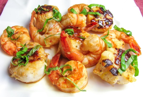 Shrimp and Scallops in a Lemon Butter Sauce