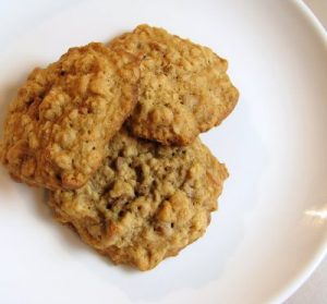 Oatmeal Cookies with Cinnamon Chips and Walnuts