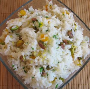 Rice with Apricots and Pistachios