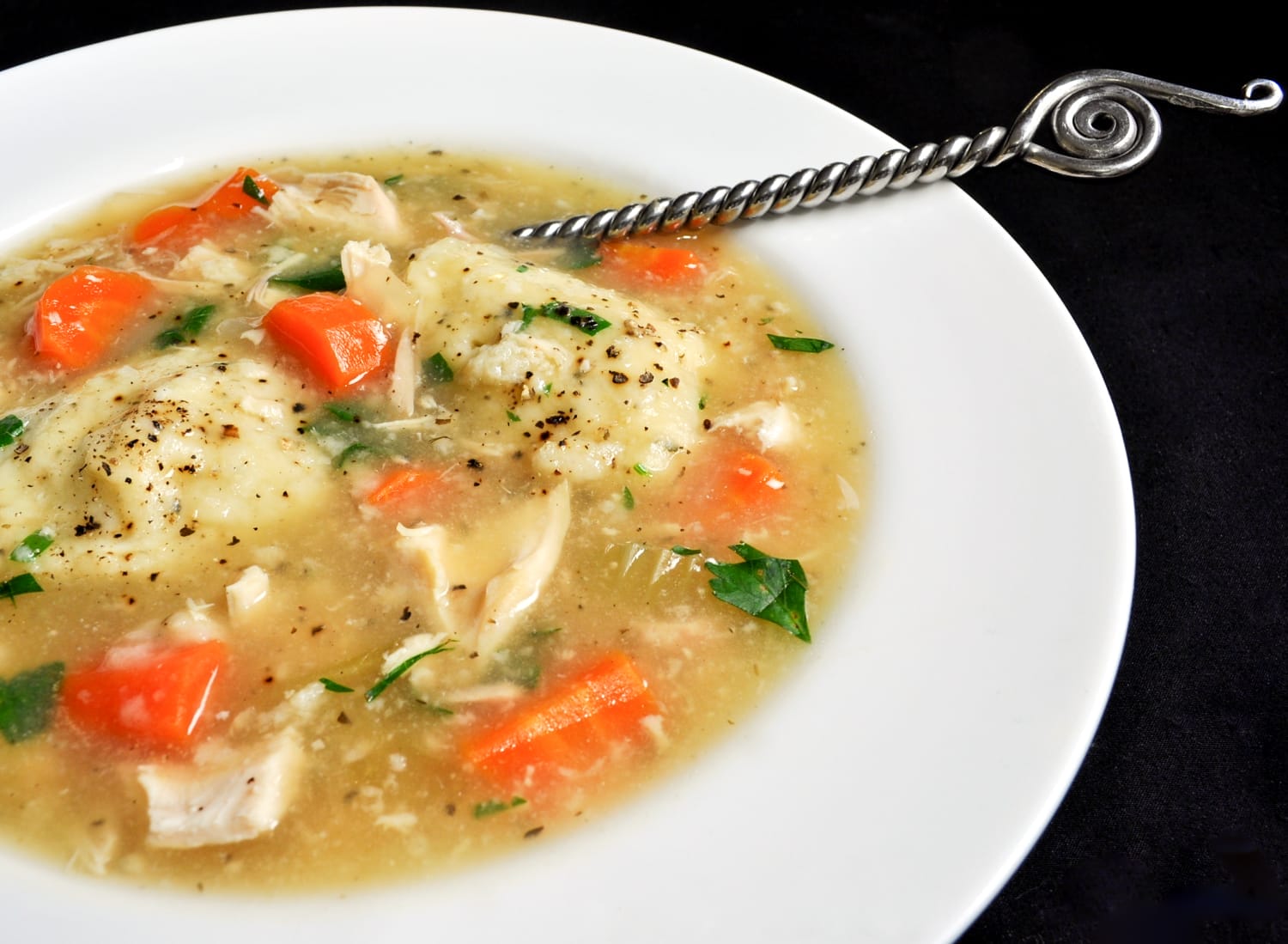 Chicken and Basil Dumplings For the Love of Cooking