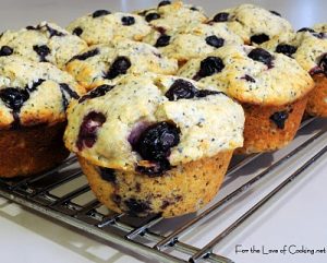 Lemon Poppy Seed Blueberry Muffins