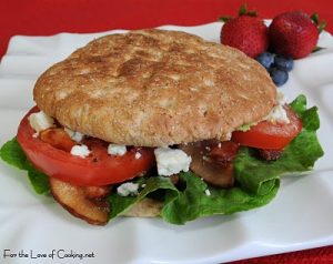 BBLTA – Bacon, Blue Cheese, Lettuce, Tomato and Avocado Sandwich
