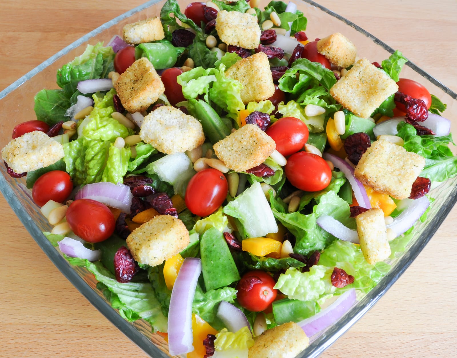 Vegetable Loaded Salad with Creamy Dill Dressing