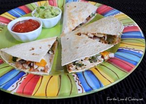 Chicken and Roasted Pepper Quesadillas