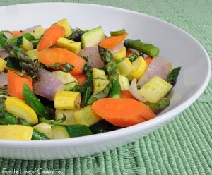 Mixed Vegetable Sauté with Fresh Basil