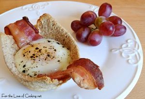 Bacon, Egg, and Toast Cups
