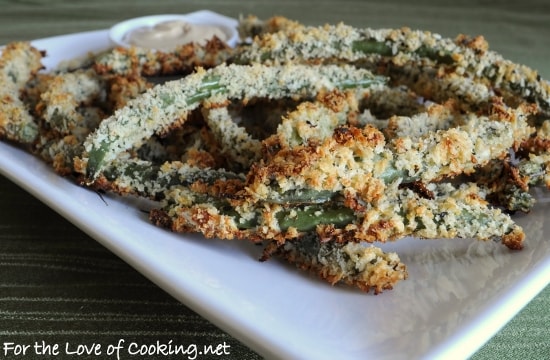 Panko Crusted Green Beans with a Soy Garlic Aioli