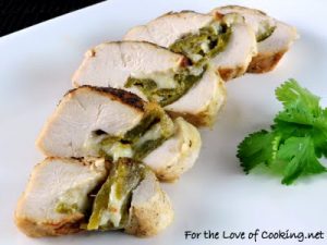 Green Chile and Pepper Jack Cheese Stuffed Chicken Breast