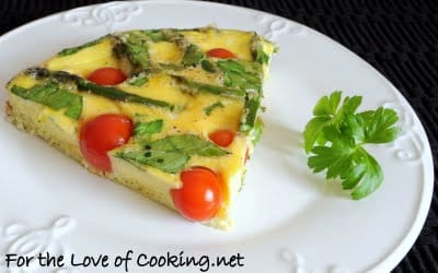Asparagus, Tomato, and Spinach Frittata