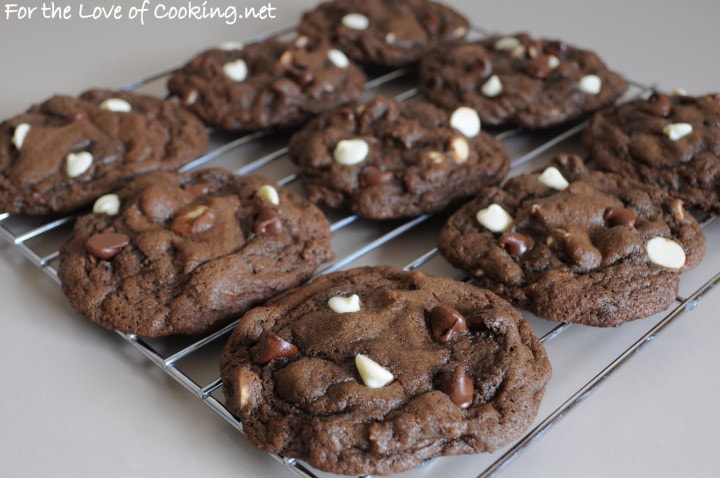 Triple Chocolate Cookies | For the Love of Cooking