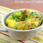 Mini Baked Frittata with Broccoli, Bacon, and Sharp Cheddar