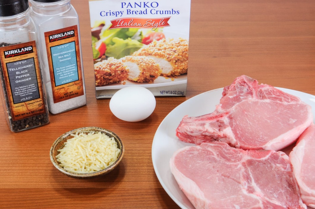 Italian Panko and Parmesan Crusted Pork Chops