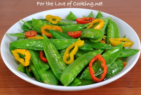 Sesame Snow Peas and Peppers
