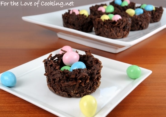 Coconut and Chocolate Nests