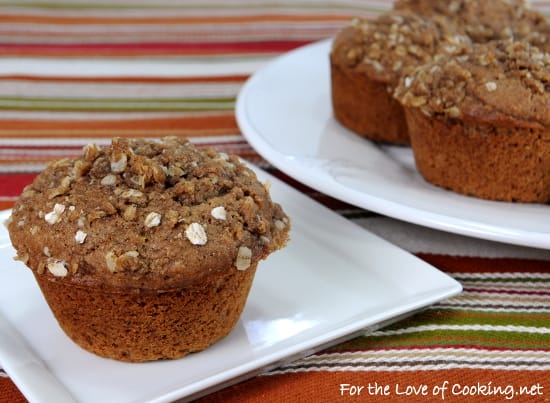 Spiced Apple Cider Muffins with Streusel Topping