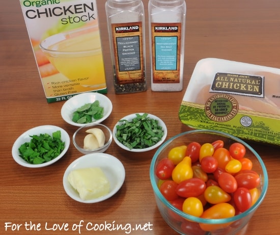 Chicken Breasts with Tomato Herb Pan Sauce | For the Love of Cooking