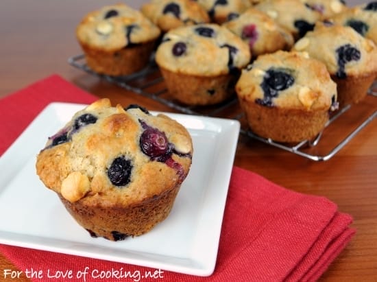 Blueberry and deals white chocolate muffins