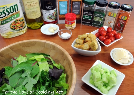 Mixed Green Salad with an Italian Vinaigrette