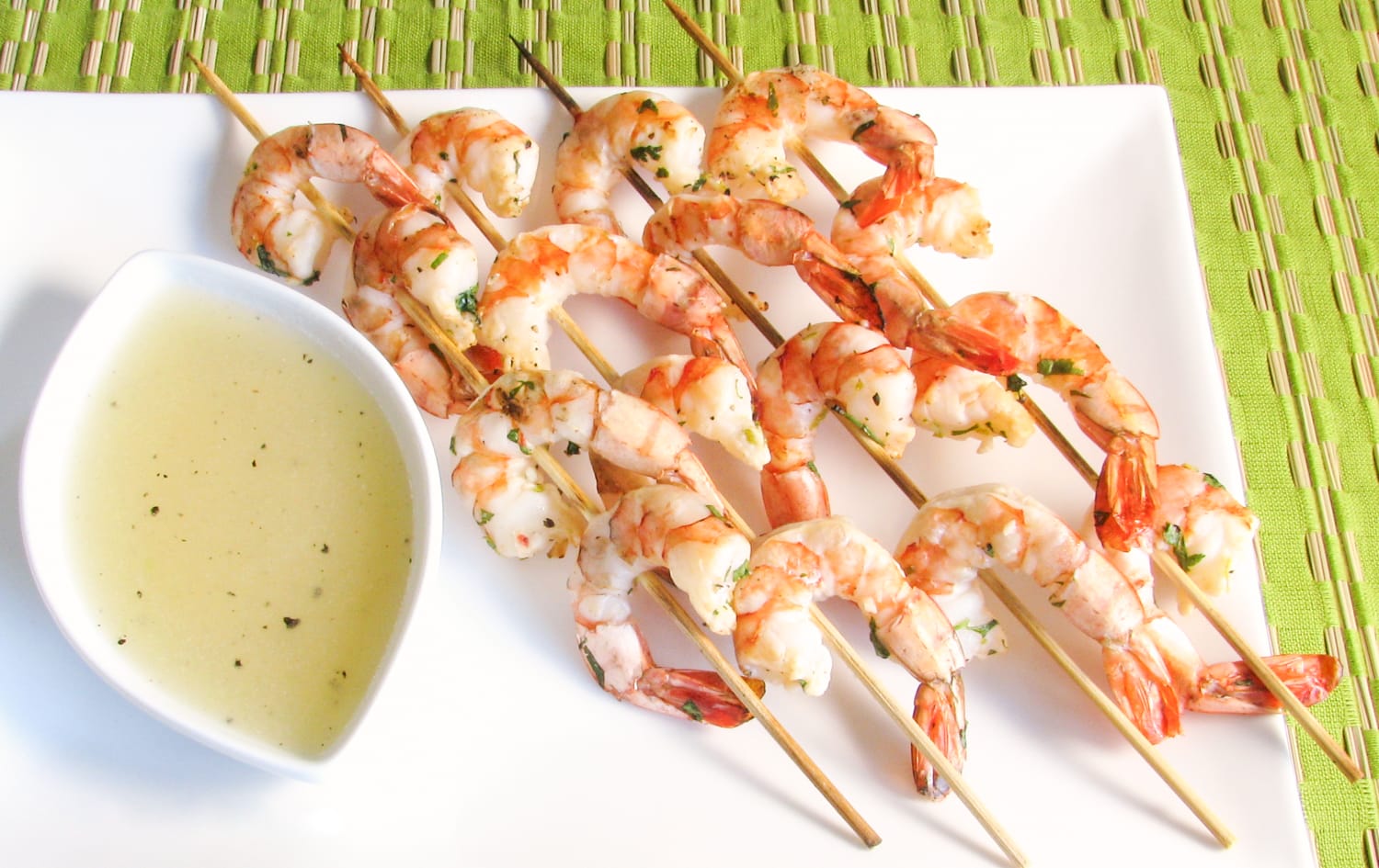 Cilantro Lime Shrimp with a Honey Lime Dipping Sauce