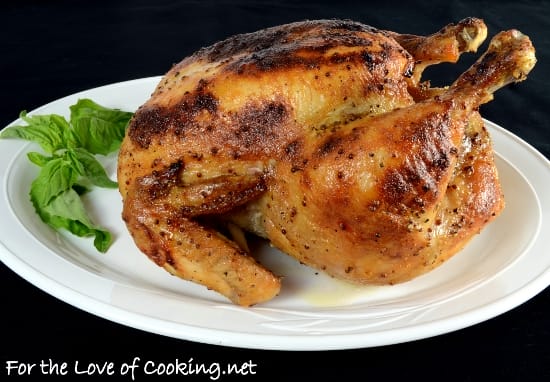 Maple-Mustard Glazed Roasted Chicken | For The Love Of Cooking