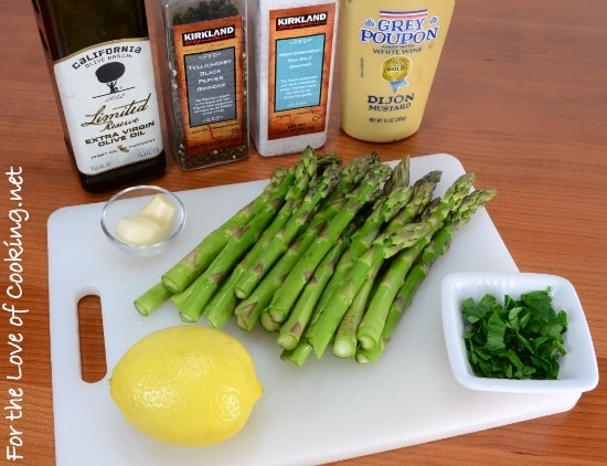 Roasted Asparagus with Dijon-Lemon Sauce
