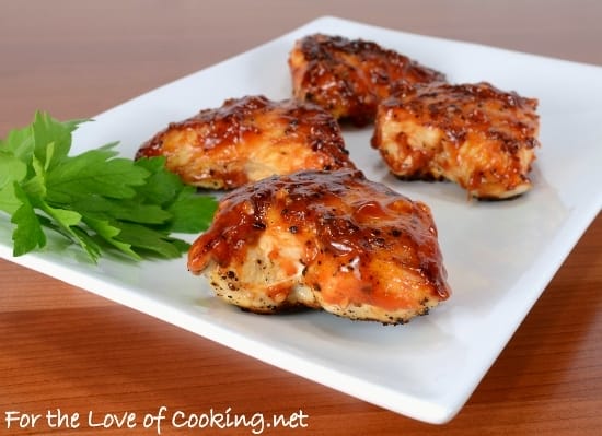 Dry-Rub Chicken with Honey Barbecue Sauce