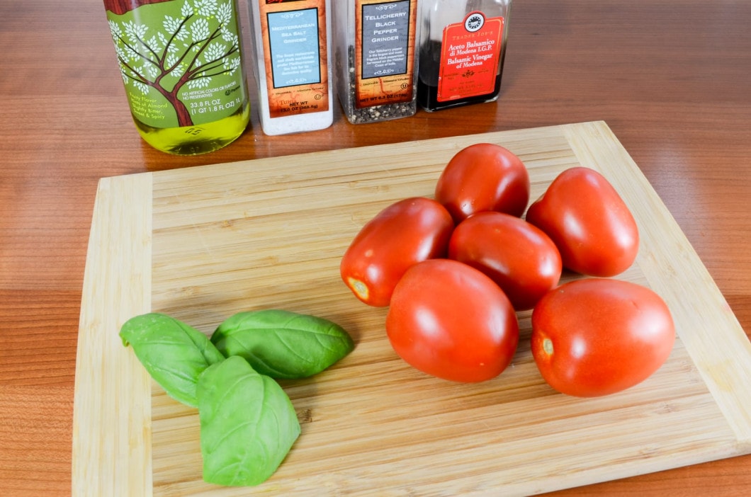 Balsamic Roasted Tomatoes with Fresh Basil