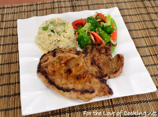 Ginger-Sesame Thin Cut Pork Chops | For the Love of Cooking