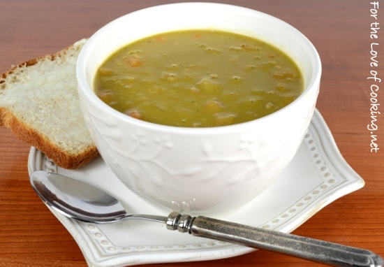Slow Simmered Split Pea and Ham Soup