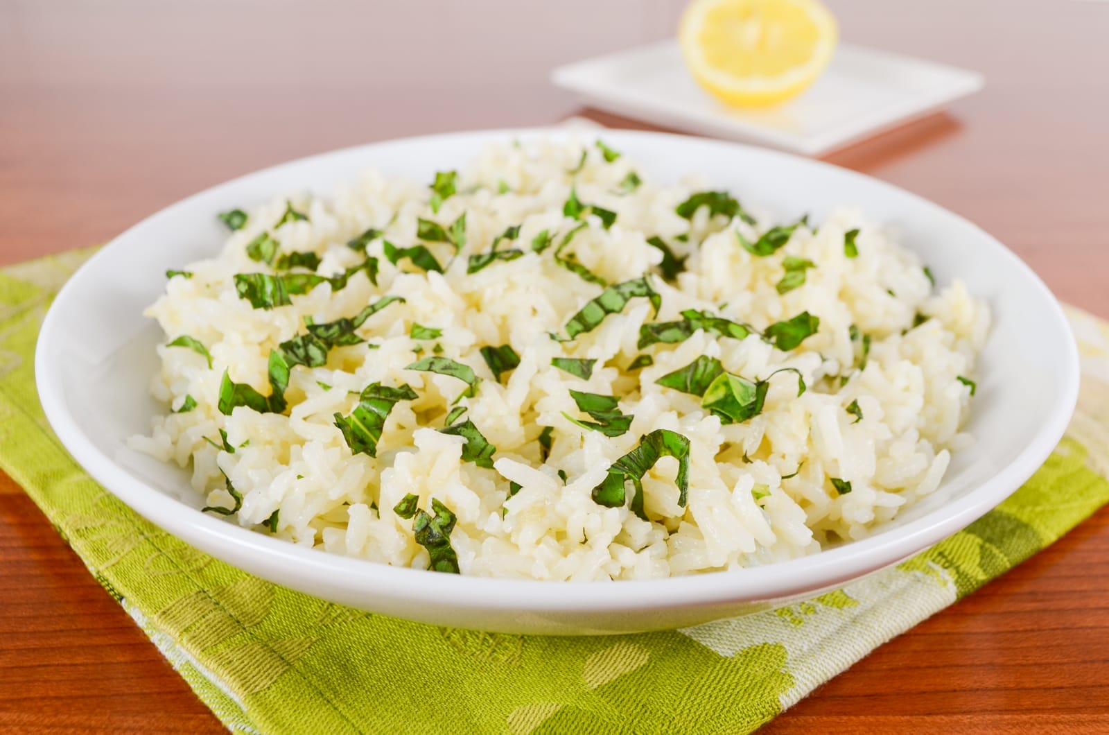 Lemon Basil Rice For the Love of Cooking