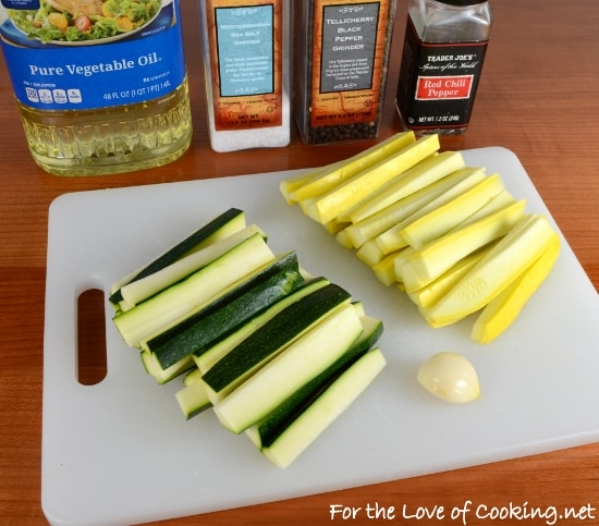 Spicy Zucchini and Squash Spears