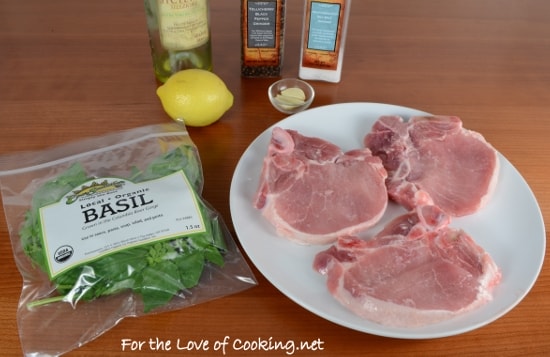 Basil-Garlic Rubbed Pork Chops