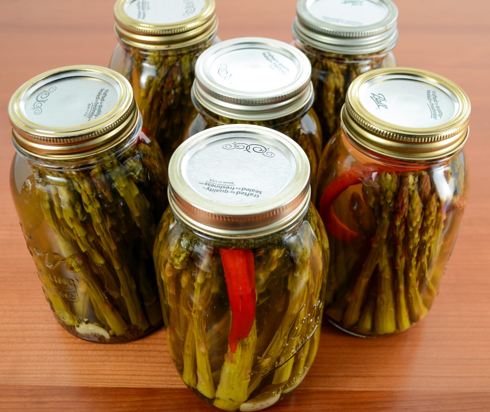 Canned Pickled Spicy Asparagus