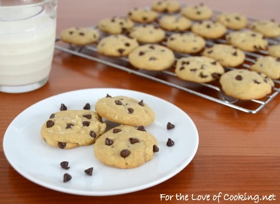 Mini Chocolate Chip and Coconut Cookies