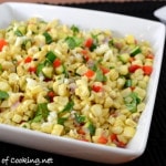 Corn Sauté with Zucchini and Bell Pepper