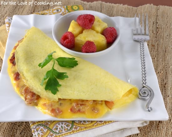 Sharp Cheddar and Bacon Omelette
