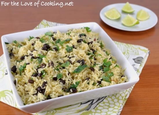 Rice and Black Beans with Cilantro and Lime