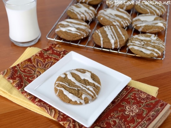 Gingersnaps with Apple Glaze