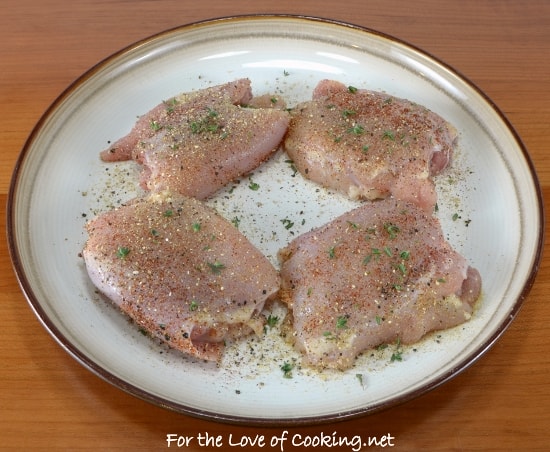 Roasted Chicken Thighs with Fresh Thyme