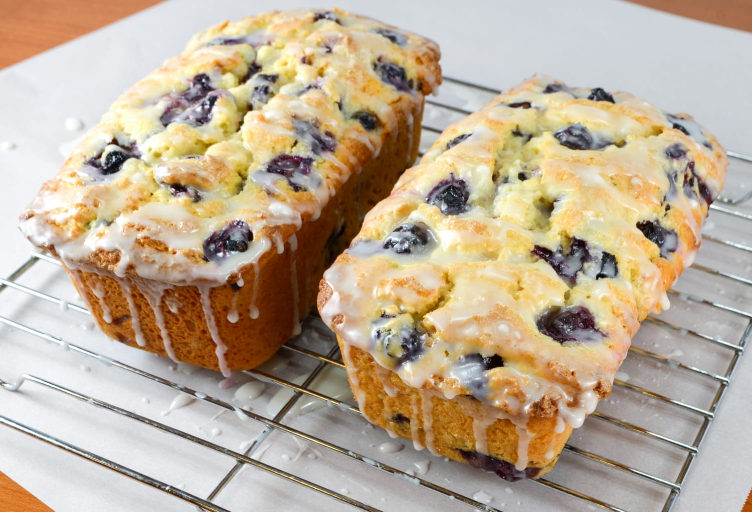 Lemon Blueberry Bread With Lemon Glaze | For The Love Of Cooking