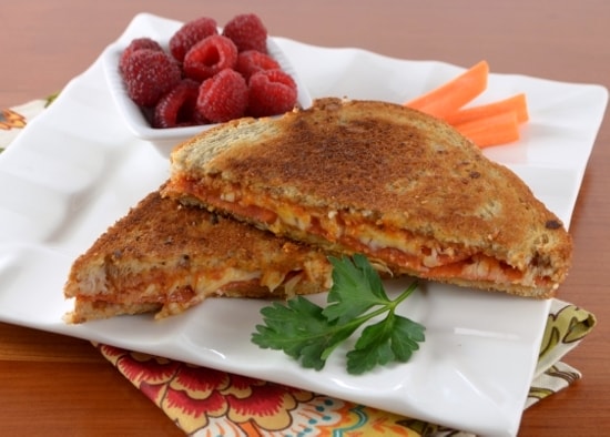 Pepperoni Pizza Grilled Cheese Sandwich