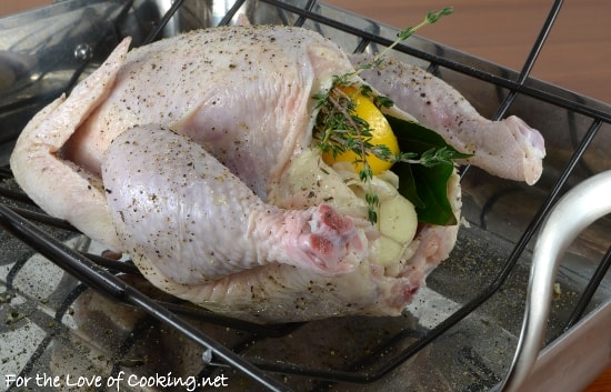 Roasted Chicken with Meyer Lemon, Garlic, and Fresh Bay Leaves