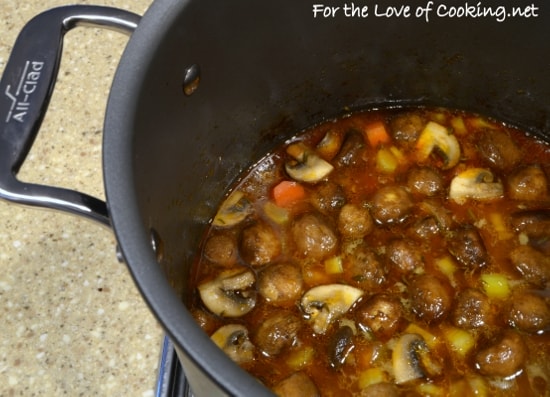 Slow Simmered Beef and Mushroom Stew