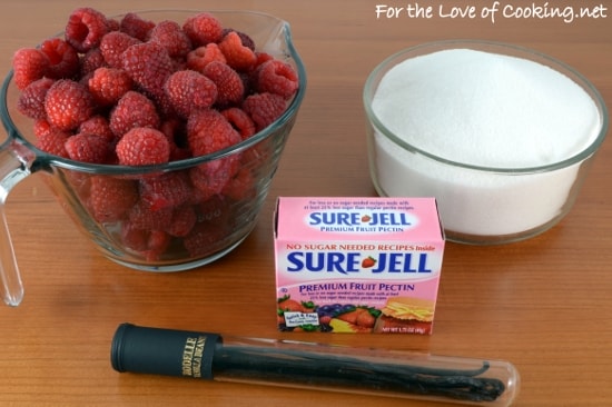 Raspberry Vanilla Bean Freezer Jam