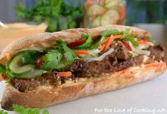 Banh Mi Sandwich with Lemongrass Pork