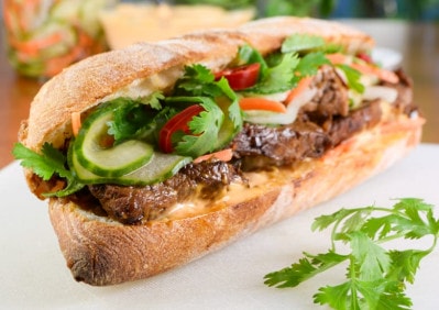 Banh Mi Sandwich with Lemongrass Pork