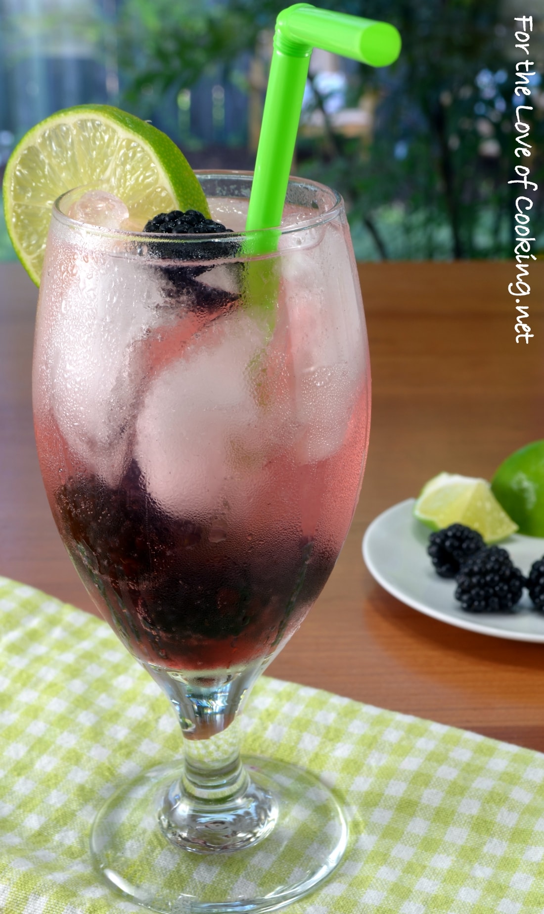 Blackberry Lime Vodka Fizz