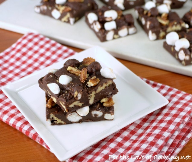 Rocky Road Fudge | For the Love of Cooking