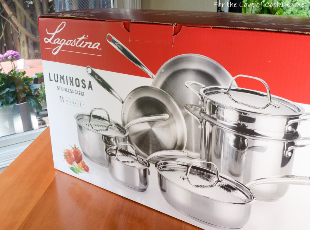 Spaghetti with Crab AND a Lagostina Luminosa Stainless Steel 11-Piece Cookware Set